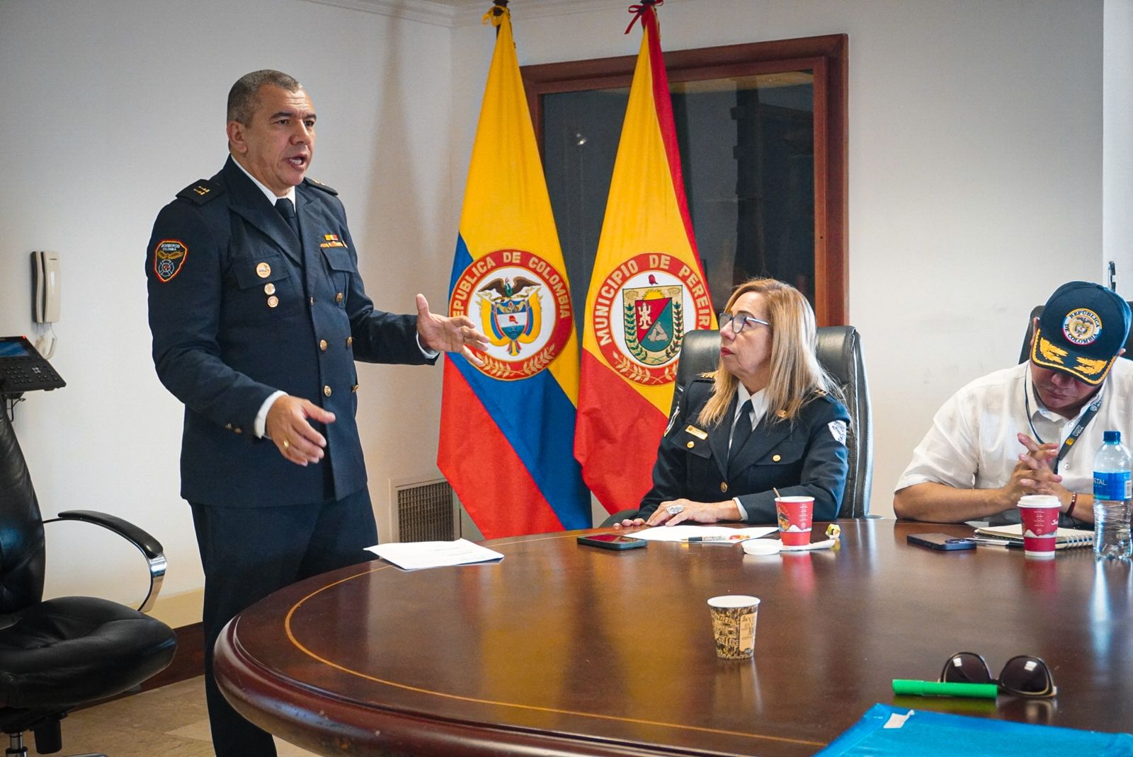 Se presentaron las necesidades de Risaralda en visita de la Dirección Nacional de Bomberos, enfatizando en subestación para Dosquebradas 